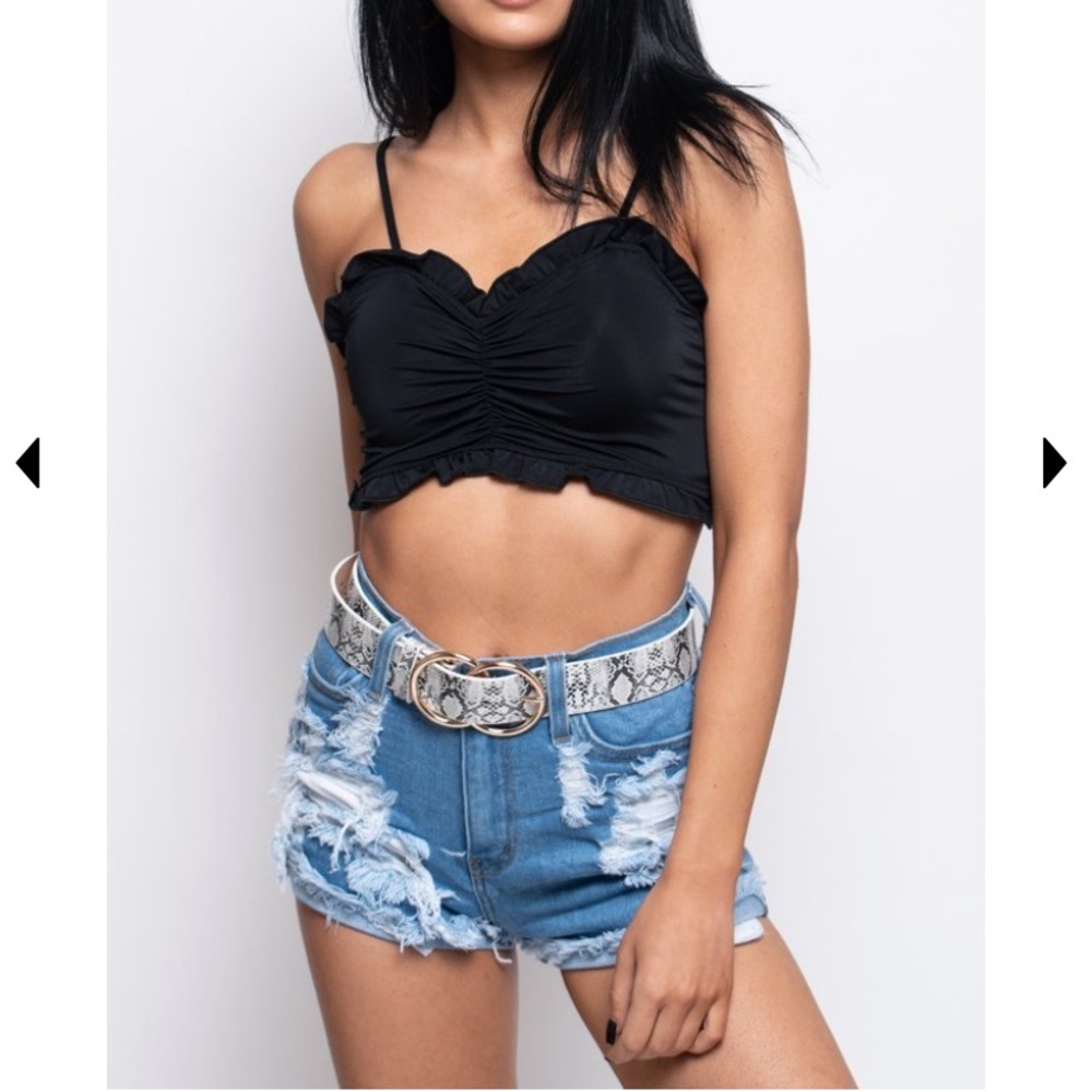 Ripped Jean shorts